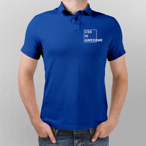 Css Is Awesome Funny Polo T-Shirt For Men Online India