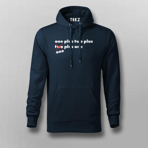 One Plus Two Plus Cube Maths Funny Hoodies For Men Online India