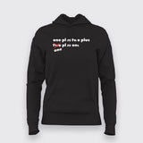 One Plus Two Plus Cube Maths Funny  T-Shirt For Women