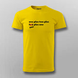 One Plus Two Plus Cube Maths Funny T-shirt For Men