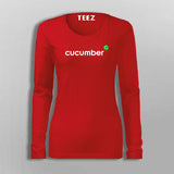 Cucumber Framework T-Shirt For Women