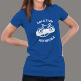 Solution for pollution Bicycling Women’s T-Shirt online india