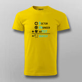 DOCTOR+ENGINEER+ARTIST = DENTIST Funny T-shirt For Men Online India