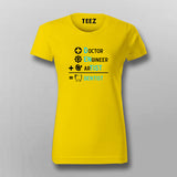 DOCTOR+ENGINEER+ARTIST = DENTIST Funny T-Shirt For Women Online India