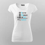DOCTOR+ENGINEER+ARTIST = DENTIST Funny T-Shirt For Women