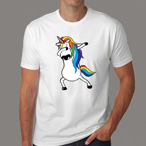 Dabbing Unicorn Dancing Men’s T-shirt online india