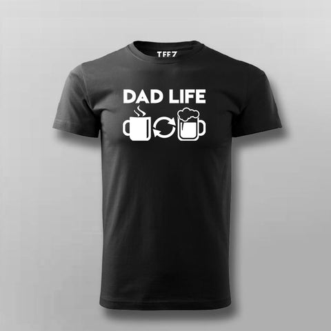 Dad Life Coffee And Beer T-Shirt For Men Online India