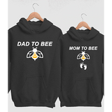 Mom To Bee Dad To Bee Pregnancy Announcement Couple Hoodies