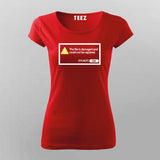 Damaged File Error Notification T-Shirt For Women