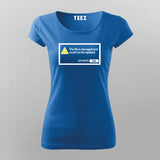 Damaged File Error Notification T-Shirt For Women