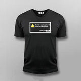 Damaged File Error Notification V-neck  T-shirt For Men Online India