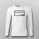 Damaged File Error Notification T-shirt For Men