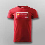 Damaged File Error Notification T-shirt For Men