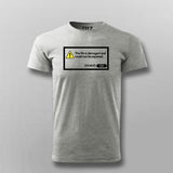 Damaged File Error Notification T-shirt For Men