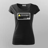 Damaged File Error Notification T-Shirt For Women Online India