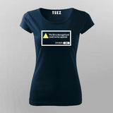 Damaged File Error Notification T-Shirt For Women