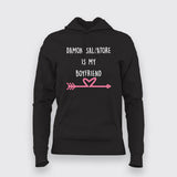 Damon Salvatore Is My Boyfriend Women's Vampire Diaries T-Shirt