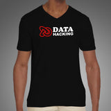 Data Hacking V Neck T-Shirt For Men Online India