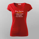 Dear Karma T-Shirt For Women Online Teez