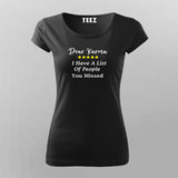 Dear Karma  T-Shirt For Women