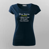 Dear Karma  T-Shirt For Women