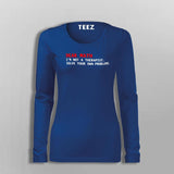 Dear Math I Am Not A Therapist Solve Your Own Problems T-Shirt For Women