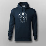 Death Rides With An Black Cat Funny Hoodies For Men Online India