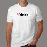 Debian GNU Linux logo T-Shirt For Men