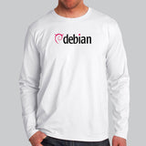 Debian GNU Linux logo Full Sleeve For Men India