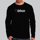 Debian GNU Linux logo Full Sleeve For Men Online India