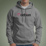 Debian GNU Linux logo Hoodie For Men