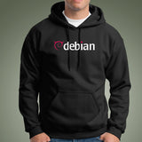 Debian GNU Linux logo Hoodie For Men Online India
