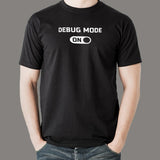 Debug Mode On – Coding Men's Cotton T-Shirt