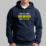 Declare Function Not War Funny Programmer Hoodie For Men India 