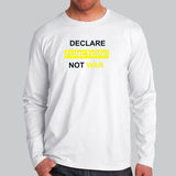 Declare Function Not War Funny Programmer T-Shirt For Men