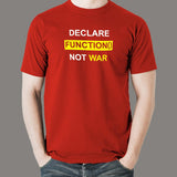 Declare Function Not War Funny Programmer T-Shirt For Men