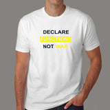 Declare Function Not War Funny Programmer T-Shirt For Men