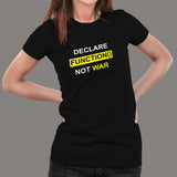 Declare Function Not War Funny Programmer T-Shirt For Women India