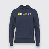 Delighted QA and Miserable Dev Programmer Funny Hoodies For Women