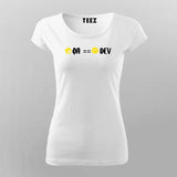 Delighted QA and Miserable Dev Programmer T-Shirt For Women Online Teez