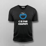 C Is For Chapati Desi Monster Funny T-shirt For Men