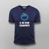 C Is For Chapati Desi Monster Funny T-shirt For Men
