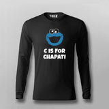 C Is For Chapati Desi Monster Funny T-shirt For Men