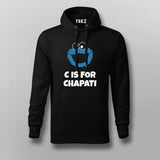 C Is For Chapati Desi Monster Funny T-shirt For Men