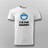 C Is For Chapati Desi Monster Funny T-shirt For Men
