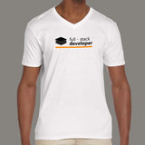 Full Stack Developer V Neck T-Shirt For Men Online India 