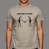 Developer Vs Tester Funny T-Shirt For Men Online India
