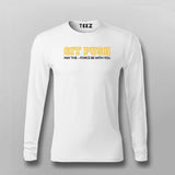 Developer May the Git Push Force Be With You Programmer Funny Full Sleeve T-shirt For Men Online Teez