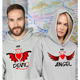 Devil and Angel Couple Hoodies Online India