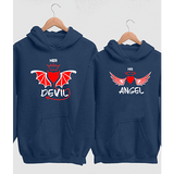 Devil and Angel Couple Hoodies